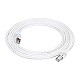 amazon basics Rj45 Cat 7 High-Speed Gigabit Ethernet Patch Internet Cable For Printer, Server - 10Gbps, 600Mhz  ,3-Foot, White