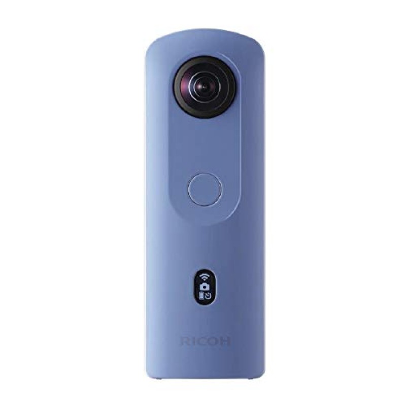 Ricoh Theta SC2 360°Camera 4K Video with Image Stabilization, Optical Zoom, Blue-