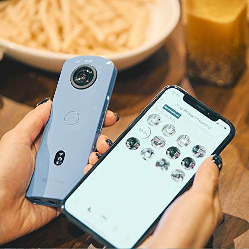 Ricoh Theta SC2 360°Camera 4K Video with Image Stabilization, Optical Zoom, Blue- Ricoh Theta SC2 360°Camera 4K Video with Image Stabilization, Optical Zoom, Blue-
