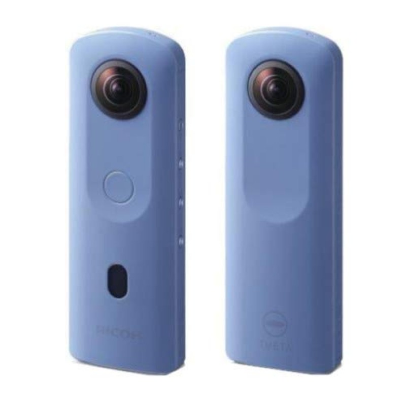 Ricoh Theta SC2 360°Camera 4K Video with Image Stabilization, Optical Zoom, Blue-