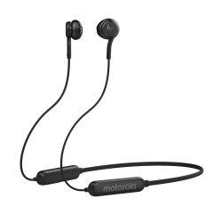 Motorola Lifestyle Ververap 105 Wireless Bluetooth in Ear Neckband Headphone with Mic (Black)