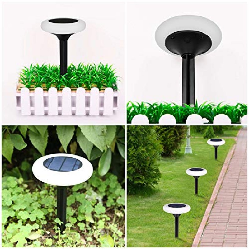 Airtree Solar Decorative Lights for Home Garden Outdoor Disk Shaped Waterproof LED Decoration Festival Lamp, Multi Color (Pack of 1)