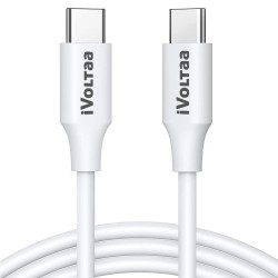 iVoltaa 2m USB C to USB C Cable, PD 100W USB Type C Fast Charging Cable Compatible with Galaxy Note10 10