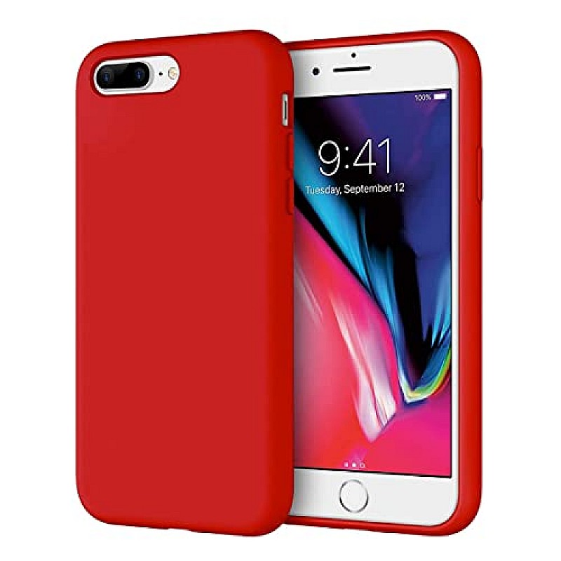 apple  leather case  Cover Case for Apple iPhone 7 Plus / 8 Plus (Red)