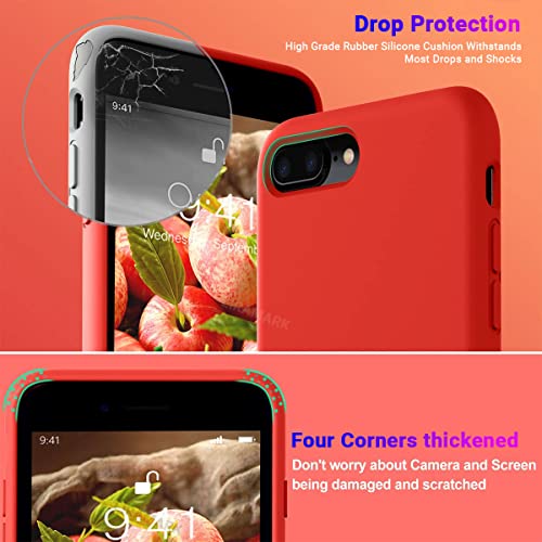 apple leather case Cover Case for Apple iPhone 7 Plus / 8 Plus (Red) apple leather case Cover Case for Apple iPhone 7 Plus / 8 Plus (Red)