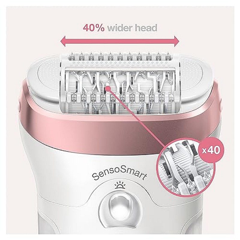 Braun Silk-epil 9 9-720, Epilator for women,Cordless Wet  Dry Epilation for long lasting hair removal smooth skin