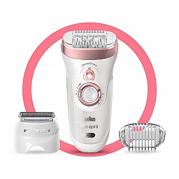 Braun Silk-epil 9 9-720, Epilator for women,Cordless Wet  Dry Epilation for long lasting hair removal smooth skin