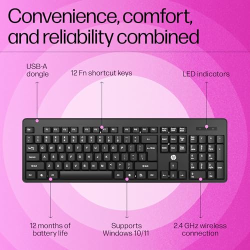 HP K160 Wireless Keyboard Shortcut Keys Black HP K160 Wireless Keyboard Shortcut Keys Black