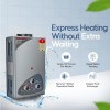 Longway Xolo Gold Dlx 7 Ltr 5 Star Rated Automatic Gas Water Heater for Home Silver