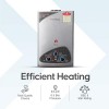 Longway Xolo Gold Dlx 7 Ltr 5 Star Rated Automatic Gas Water Heater for Home Silver