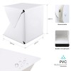 Verilux® 20x20cm Foldable Photo Studio with 2 Light Strips and 2 Colors Photography Backdrops Softbox Photography