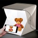 Verilux® 20x20cm Foldable Photo Studio with 2 Light Strips and 2 Colors Photography Backdrops Softbox Photography