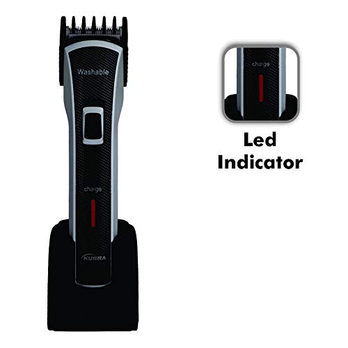 Kubra KB-6166 Fully Washable with Charging Dock Beard Trimmer for Men, (Black) Kubra KB-6166 Fully Washable with Charging Dock Beard Trimmer for Men, (Black)