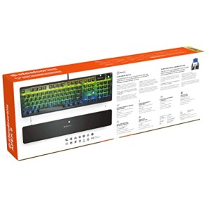 SteelSeries Apex 5 Hybrid Mechanical USB Gaming Keyboard Per-Key RGB Illumination Aircraft Grade 