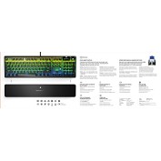 SteelSeries Apex 5 Hybrid Mechanical USB Gaming Keyboard Per-Key RGB Illumination Aircraft Grade 