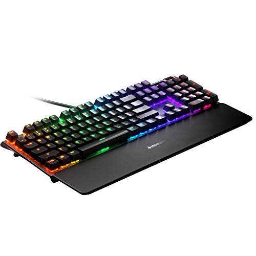 SteelSeries Apex 5 Hybrid Mechanical USB Gaming Keyboard Per-Key RGB Illumination Aircraft Grade 
