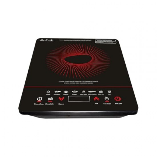 Pigeon By Stovekraft 14429 Acer Plus 1800 Watt Induction Cooktop with Feather Touch Control (Black)