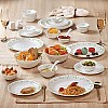 Cello Tropical Lagoon Dazzle Series Opalware Dinner Set, 35 Units Opal Glass Dinner Set for 6