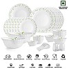 Cello Tropical Lagoon Dazzle Series Opalware Dinner Set, 35 Units Opal Glass Dinner Set for 6