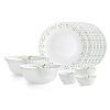 Cello Tropical Lagoon Dazzle Series Opalware Dinner Set, 35 Units Opal Glass Dinner Set for 6