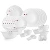 Cello Opalware Dazzle Series Lush Fiesta Dinner Set, 35 Units  Opal Glass Dinner Set for 6