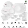 Cello Opalware Dazzle Series Lush Fiesta Dinner Set, 35 Units  Opal Glass Dinner Set for 6