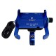 BOBO BM5 Aluminium Waterproof Bike Motorcycle Scooter Mobile Phone Holder Mount with Fast (Blue)