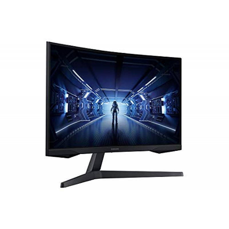 Samsung 27-inches 2560 X 1440 (WQHD) Pixels Odyssey 1000R Curved Monitor QLC27G55TQWWXXL Black