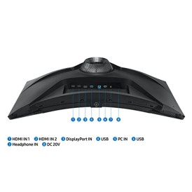 Samsung 27-inches 2560 X 1440 (WQHD) Pixels Odyssey 1000R Curved Monitor QLC27G55TQWWXXL Black Samsung 27-inches 2560 X 1440 (WQHD) Pixels Odyssey 1000R Curved Monitor QLC27G55TQWWXXL Black