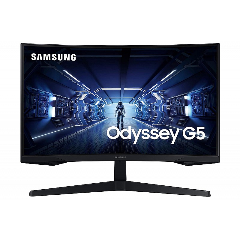 Samsung 27-inches 2560 X 1440 (WQHD) Pixels Odyssey 1000R Curved Monitor QLC27G55TQWWXXL Black