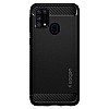 Spigen Rugged Armor Back Cover Case Compatible with Samsung Galaxy M31, M31 Prime and F41 (TPU | Matte Black)