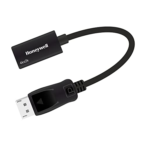Honeywell Display Port to HDMI Adapter, 4K 3D Resolution with Surround Sound Audio Support, Male-Female Adapter Black Honeywell Display Port to HDMI Adapter, 4K 3D Resolution with Surround Sound Audio Support, Male-Female Adapter Black