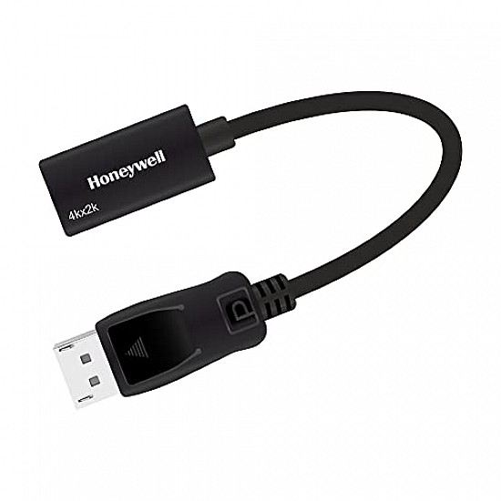 Honeywell Display Port to HDMI Adapter, 4K 3D Resolution with Surround Sound Audio Support, Male-Female Adapter Black