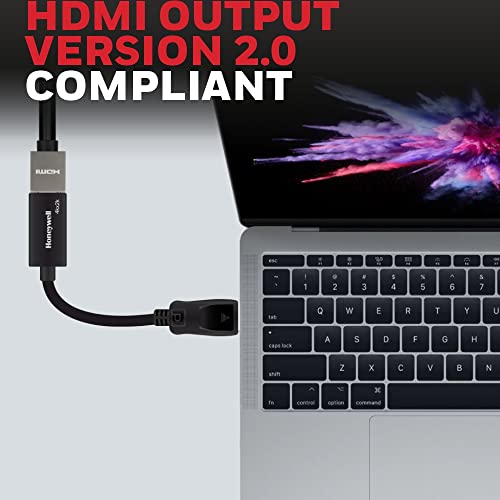 Honeywell Display Port to HDMI Adapter, 4K 3D Resolution with Surround Sound Audio Support, Male-Female Adapter Black Honeywell Display Port to HDMI Adapter, 4K 3D Resolution with Surround Sound Audio Support, Male-Female Adapter Black
