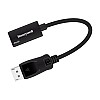 Honeywell Display Port to HDMI Adapter, 4K 3D Resolution with Surround Sound Audio Support, Male-Female Adapter Black