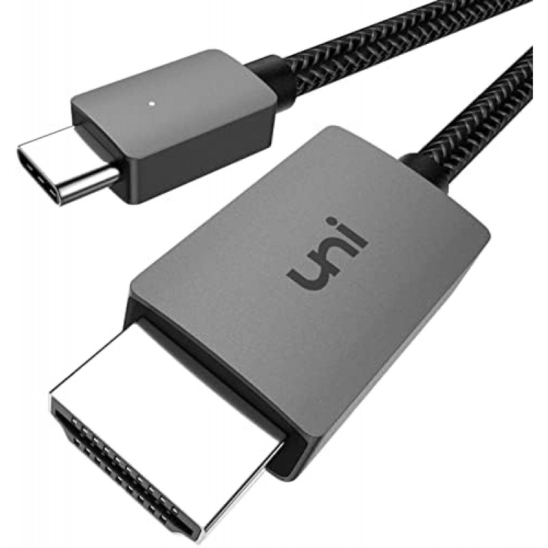 uni USB C to HDMI Cable, [4K, High-Speed] USB Type C to HDMI Cable for Home Office-6FT