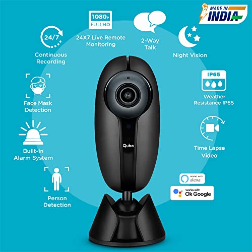 Qubo Outdoor Security Camera (Black) from Hero Group Qubo Outdoor Security Camera (Black) from Hero Group