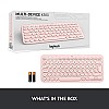 Logitech K380 Wireless Multi-Device Bluetooth Keyboard (Rose)