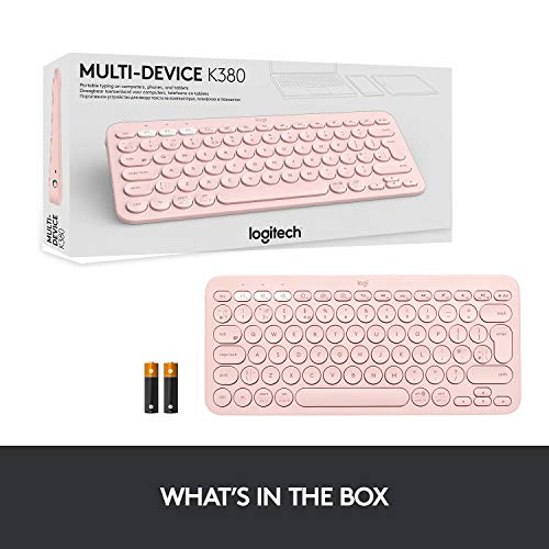 Logitech K380 Wireless Multi-Device Bluetooth Keyboard (Rose) Logitech K380 Wireless Multi-Device Bluetooth Keyboard (Rose)