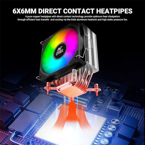 Ant Esports ICE-C612 V2 ARGB CPU Cooler, Support Intel Ant Esports ICE-C612 V2 ARGB CPU Cooler, Support Intel