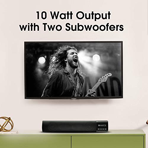 Amkette Boomer Compact 10 W Bluetooth Soundbar black Stereo Channel Amkette Boomer Compact 10 W Bluetooth Soundbar black Stereo Channel