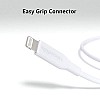 Amazon Basics Mfi Certified Usb-C To Lightning Cable Cord For Smartphone (1-Ft, White)