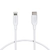 Amazon Basics Mfi Certified Usb-C To Lightning Cable Cord For Smartphone (1-Ft, White)