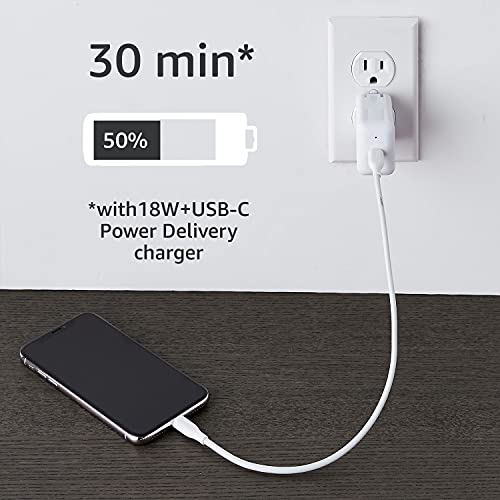 Amazon Basics Mfi Certified Usb-C To Lightning Cable Cord For Smartphone (1-Ft, White) Amazon Basics Mfi Certified Usb-C To Lightning Cable Cord For Smartphone (1-Ft, White)