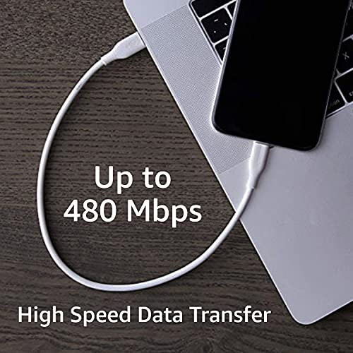 Amazon Basics Mfi Certified Usb-C To Lightning Cable Cord For Smartphone (1-Ft, White) Amazon Basics Mfi Certified Usb-C To Lightning Cable Cord For Smartphone (1-Ft, White)