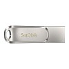 SanDisk Ultra Dual Drive Luxe USB Type C Flash Drive (Silver, 128 GB, 5Y - SDDDC4-128G-I35)