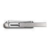 SanDisk Ultra Dual Drive Luxe USB Type C Flash Drive (Silver, 128 GB, 5Y - SDDDC4-128G-I35)