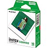 Fujifilm Instax Square 10 Exposures Instant Film (White)