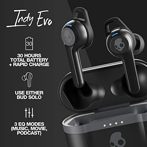 Skullcandy Indy Evo Truly Wireless Bluetooth in Ear Earbuds with Mic (Black) Skullcandy Indy Evo Truly Wireless Bluetooth in Ear Earbuds with Mic (Black)