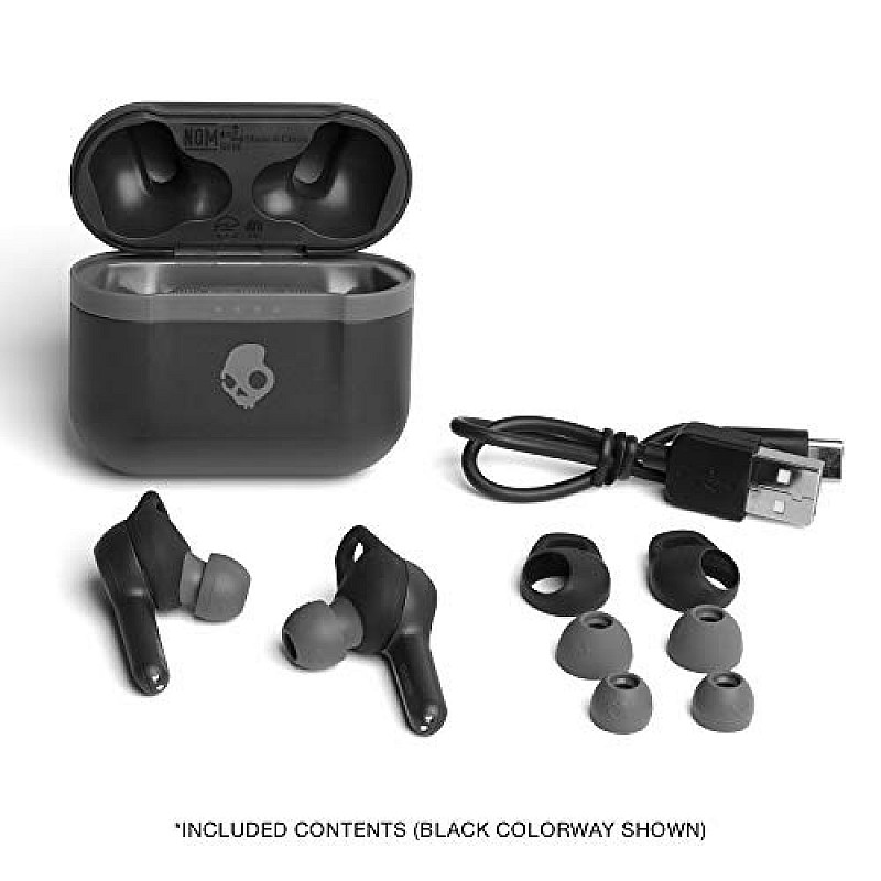 Skullcandy Indy Evo Truly Wireless Bluetooth in Ear Earbuds with Mic (Black)